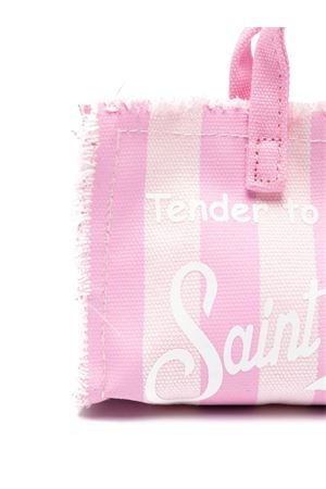 Pouch per smartphone in stile borsa tote bianco e rosa SAINT BARTH KIDS | PHONE00102691L